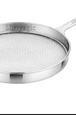 Shriyagic Steel Grade Phulka Roti Grill for Gas Stove Mesh Brinjal vegetable Papad Roaster 1 kg Roaster (Silver)